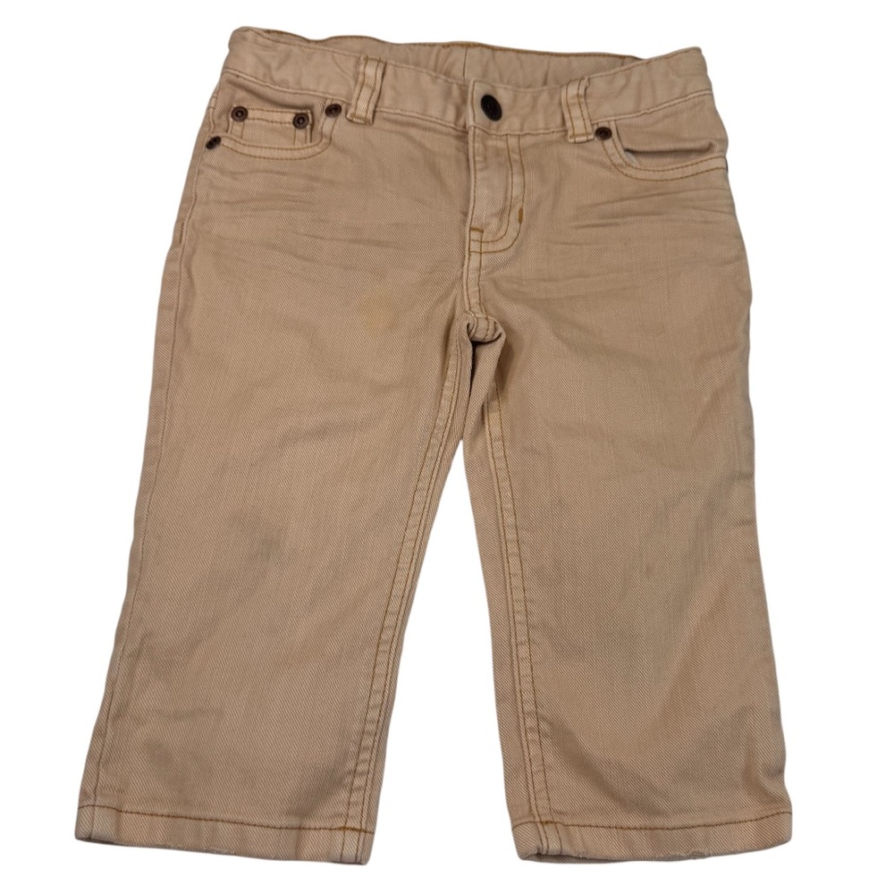 Ralph Lauren Capri Pants Girl's Size 5 Cotton Preppy Jeans Elastic Waste Casual